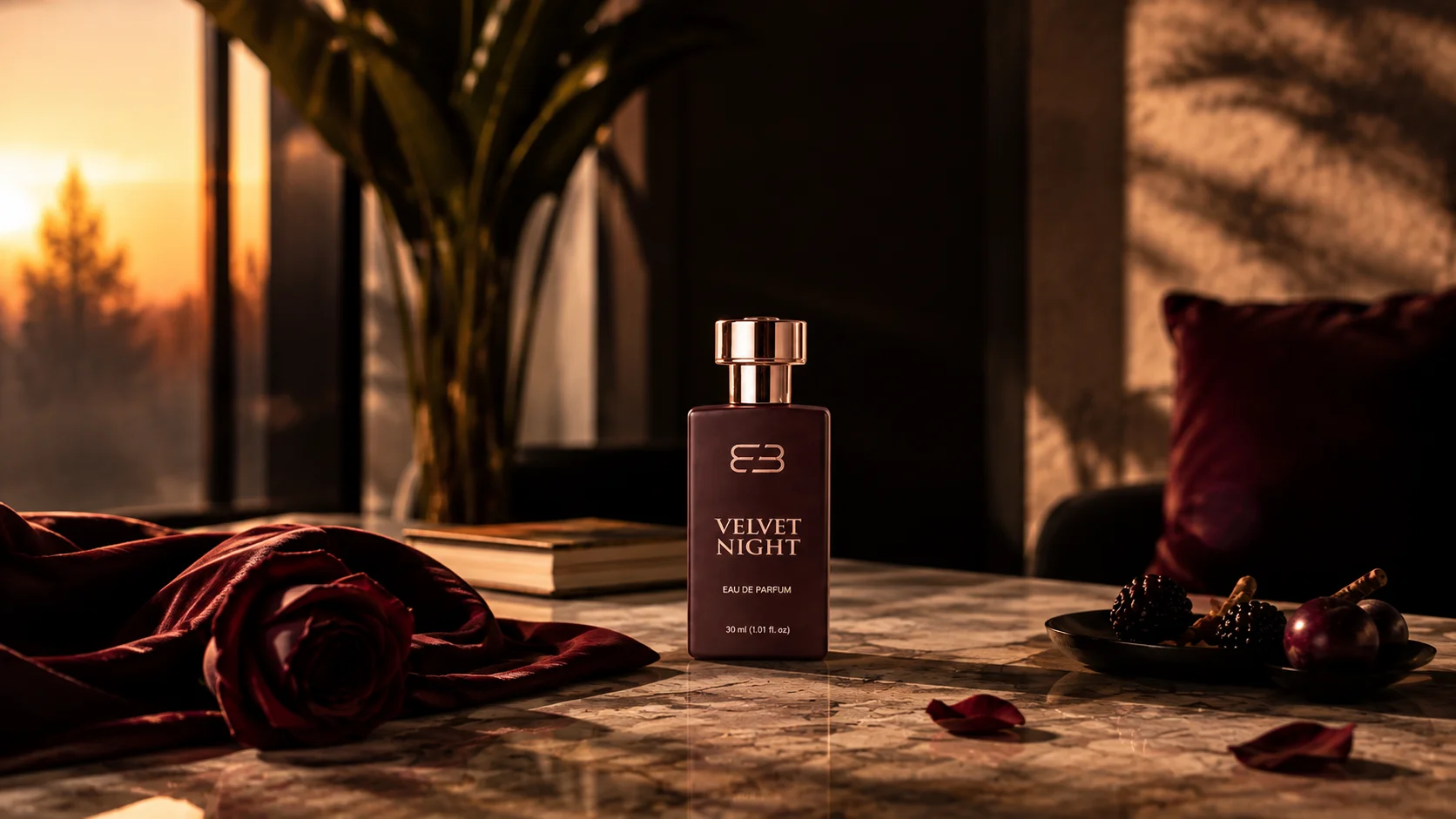BLUNTBLACK Velvet Night - Evening Perfume Hero Banner
