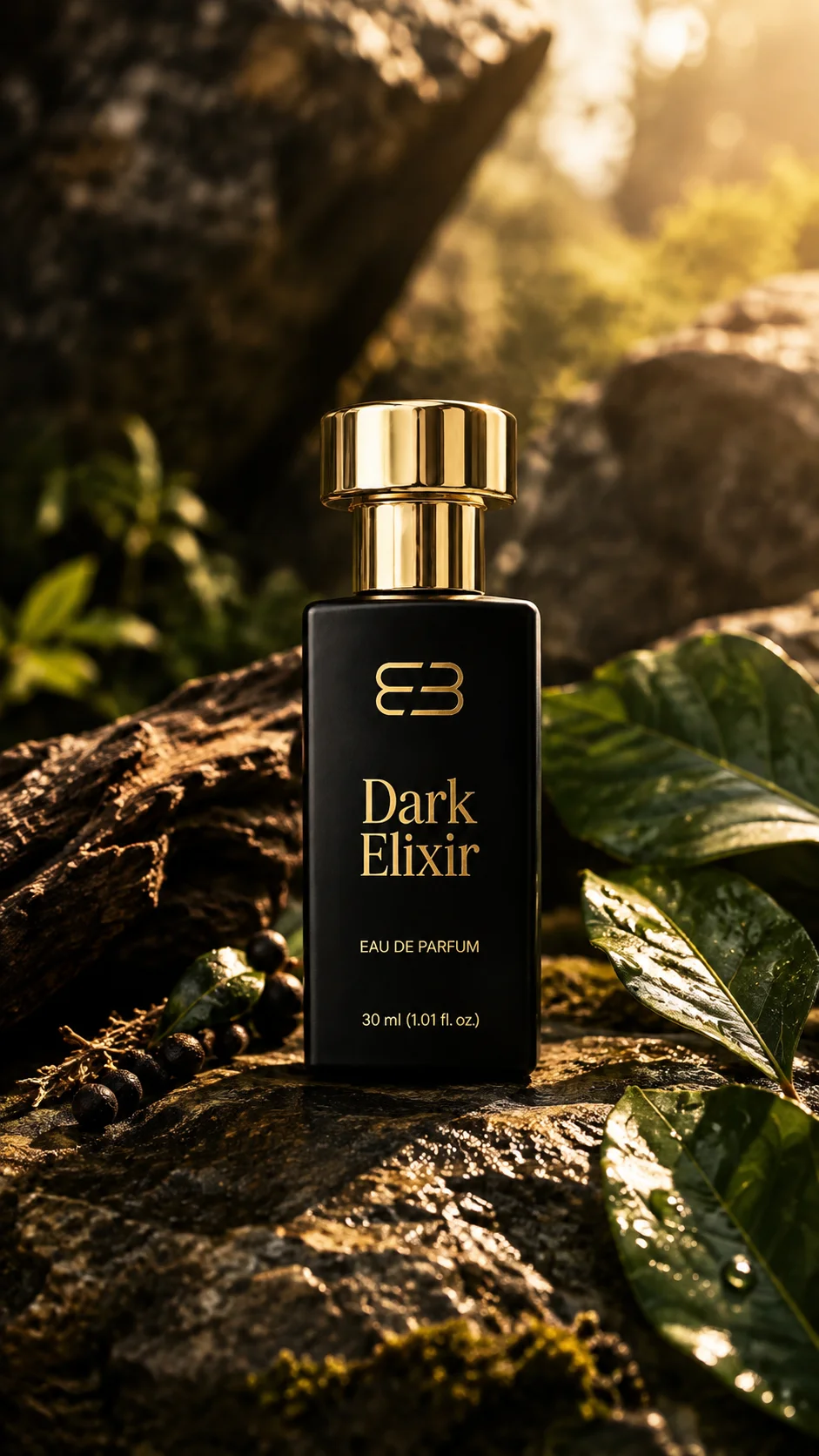 Dark Elixir Studio Photography - BLUNTBLACK Luxury Perfume Bottle
